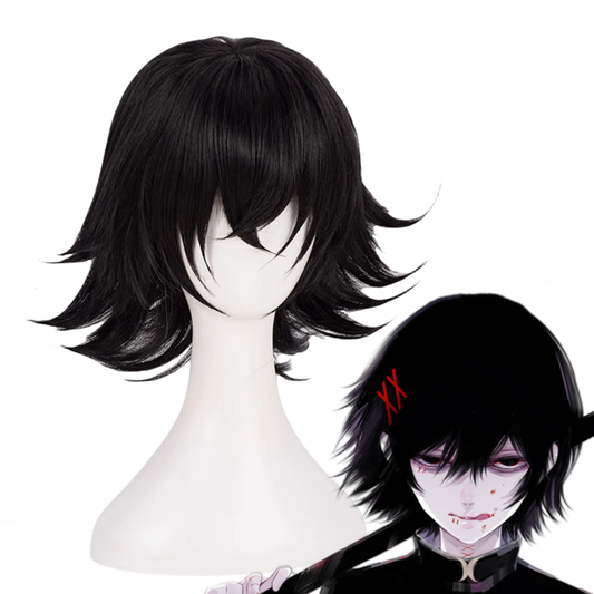 【In Stock】Anime Tokyo Ghoul Cosplay Juuzou Suzuya Cosplay Wig Black Hair