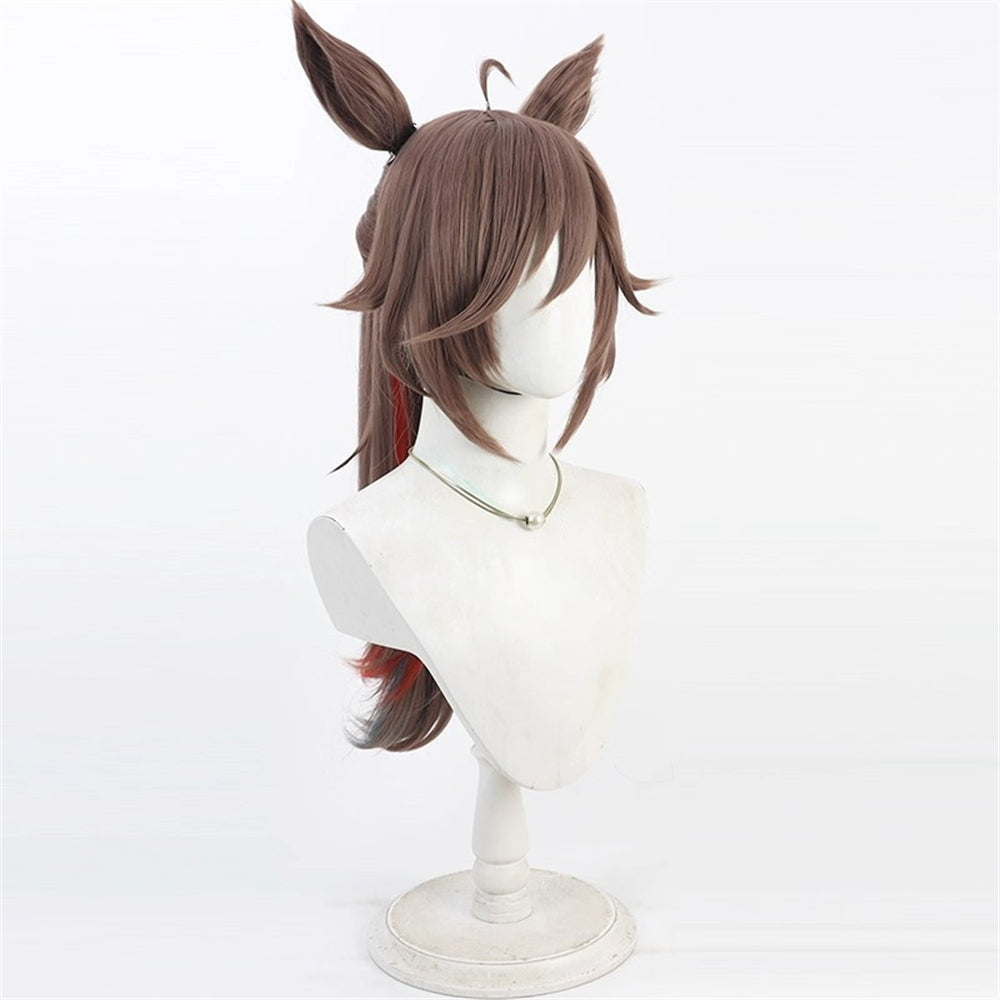 【In Stock】Game Umamusume:Pretty Derby Cosplay ミスターシービー Mr. C.B. (New Year) Cosplay Wig With Ears and Tail