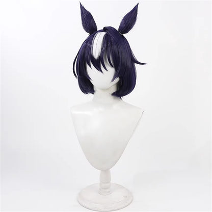 【In Stock】Game Umamusume:Pretty Derby Cosplay Wedding Bajia Crown Ceremony ヴィルシーナ Verxina Cosplay Wig With Ears and Tail