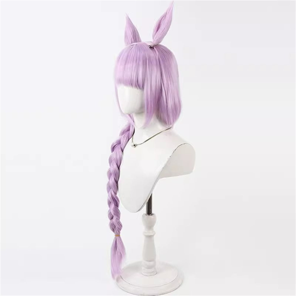 【In Stock】Game Umamusume:Pretty Derby Cosplay ムーンライトルナシー Moonlight Lunacy Cosplay Wig With Ears and Tail