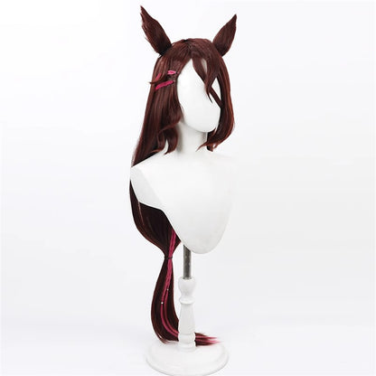 【In Stock】Game Umamusume:Pretty Derby Cosplay リガントーナ Rigantona Cosplay Wig With Ears and Tail