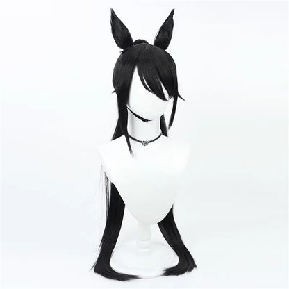 【In Stock】Game Umamusume:Pretty Derby Cosplay シンボリクリスエス Symboli Kris S Cosplay Wig With Ears and Tail