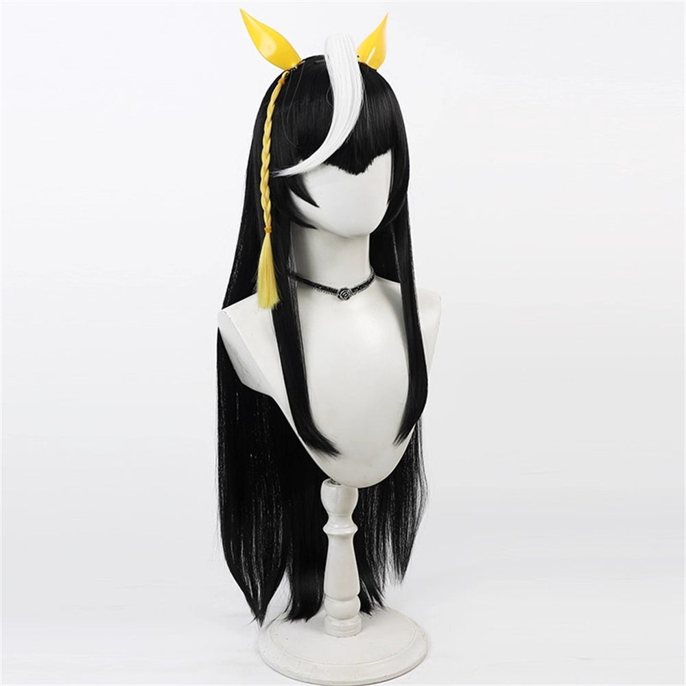 【In Stock】Game Umamusume:Pretty Derby Cosplay カルストンライトオ Calstone Light O Cosplay Wig With Ears and Tail