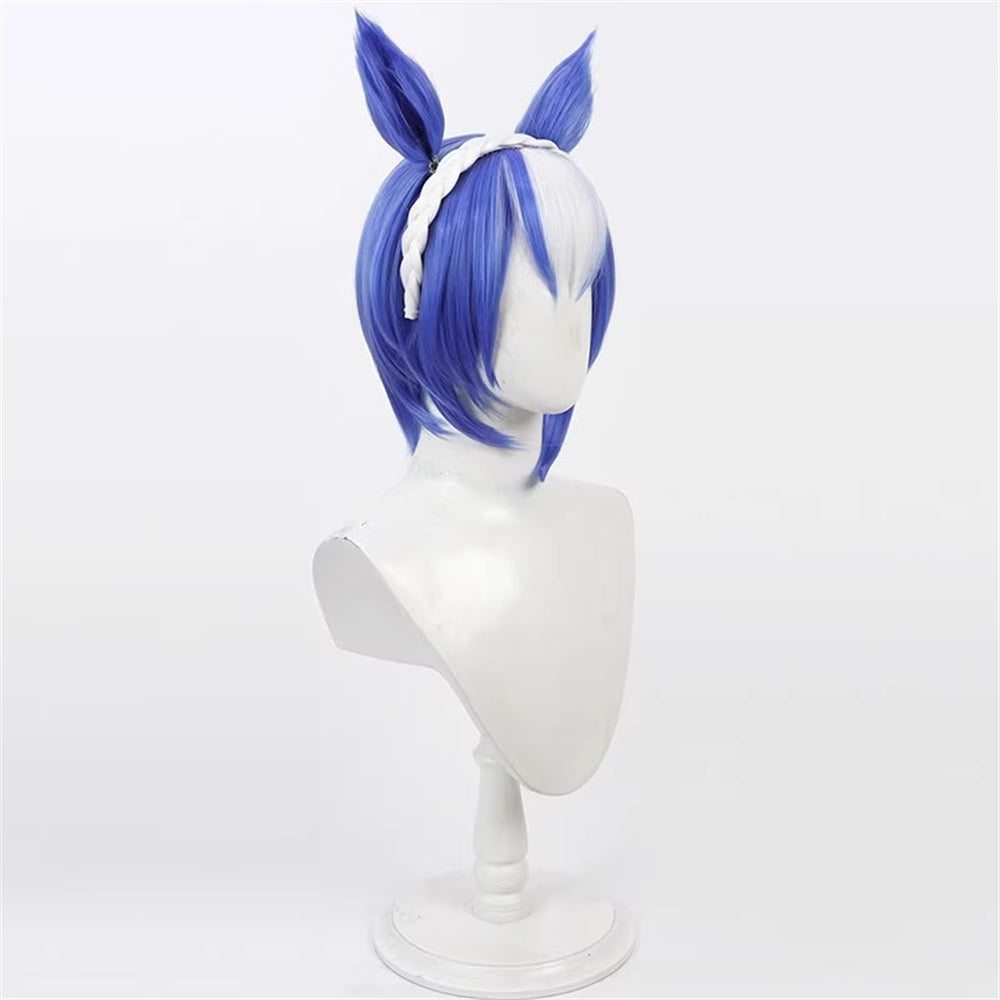 【In Stock】Game Umamusume:Pretty Derby Cosplay シーザリオ Cesario Cosplay Wig With Ears and Tail