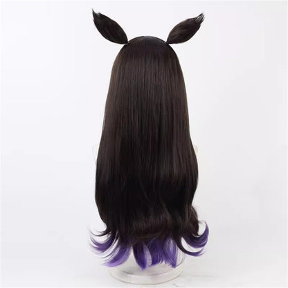 【In Stock】Game Umamusume:Pretty Derby Cosplay サトノクラウン Satono Crown Cosplay Wig With Ears and Tail SwimwearHair Style
