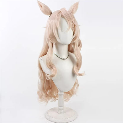 【In Stock】Game Umamusume:Pretty Derby Cosplay ヴィクトワールピサ Victoire Pisa Cosplay Wig With Ears and Tail