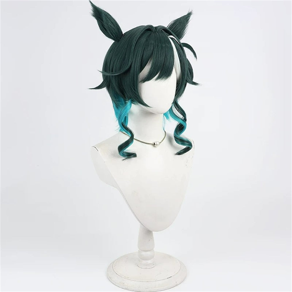【In Stock】Game Umamusume:Pretty Derby Cosplay キセキ Kiseki Cosplay Wig With Ears and Tail