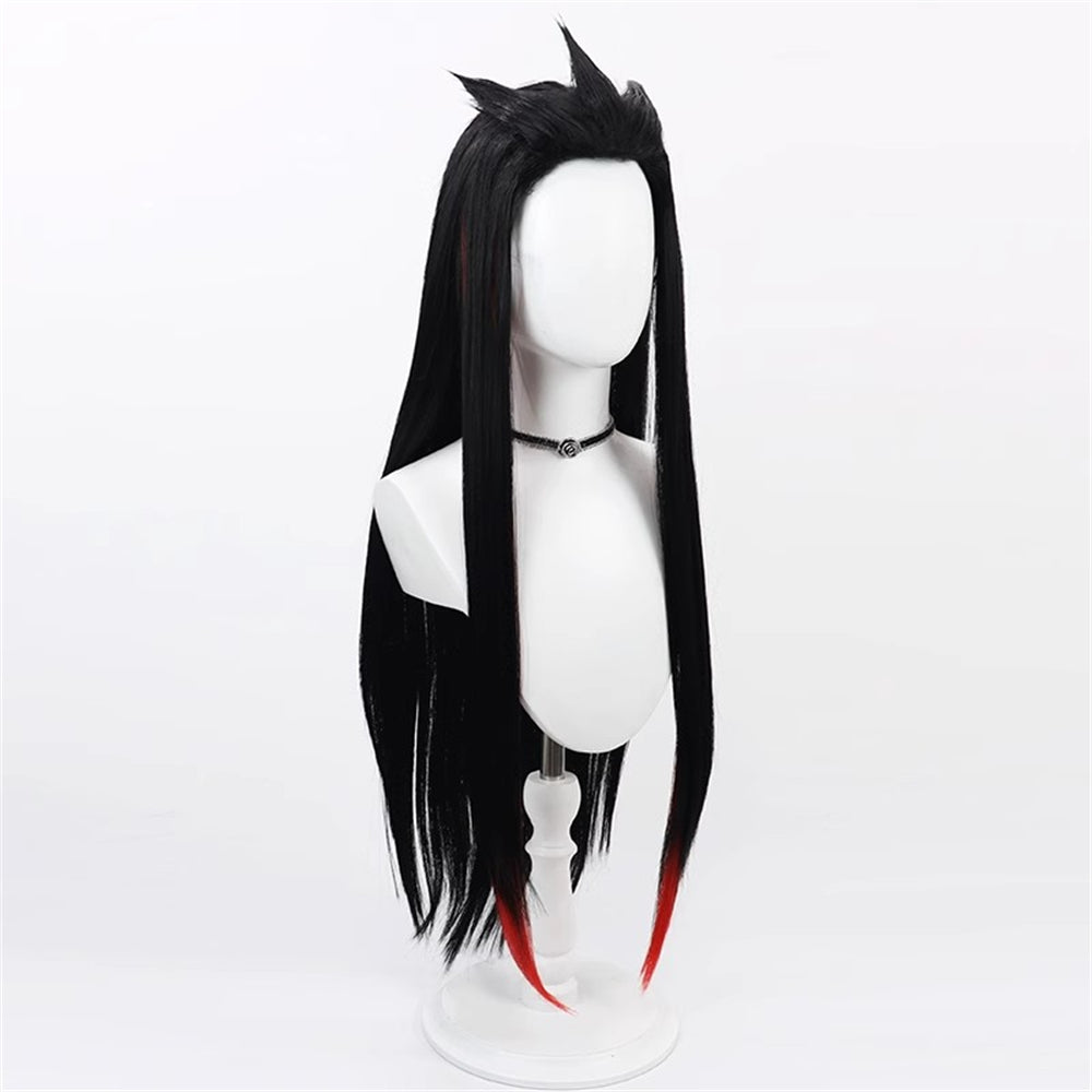 【In Stock】Game League of Legends Cosplay Heartsteel Yone Cosplay Wig Black Color Hair