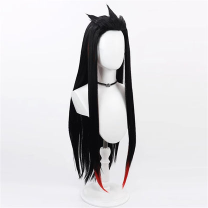 【In Stock】Game League of Legends Cosplay Heartsteel Yone Cosplay Wig Black Color Hair
