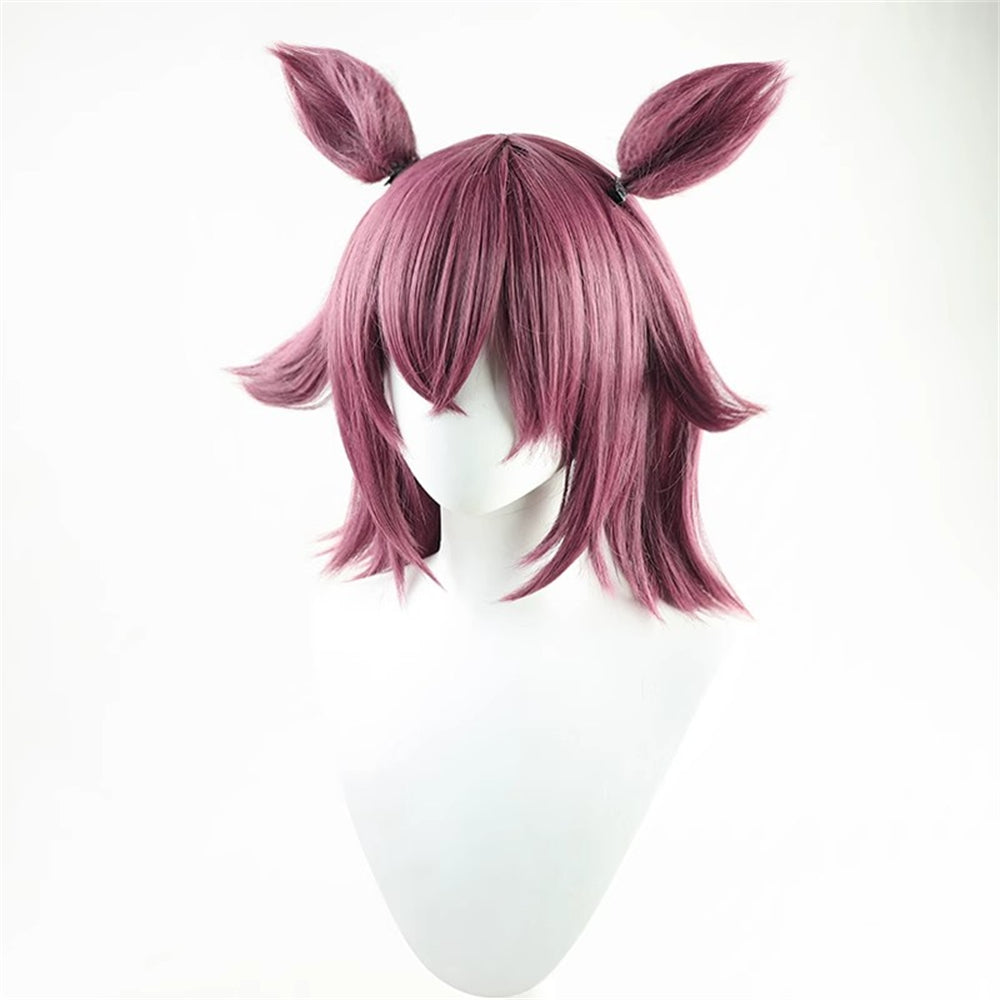 【In Stock】Game Umamusume:Pretty Derby Cosplay サクラチヨノオー Sakura Chiyono O Cosplay Wig With Ears and Tail