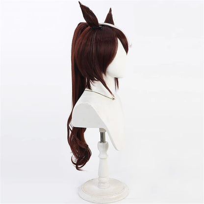 【In Stock】Game Umamusume:Pretty Derby Cosplay ユキノビジン Yukino Bijin Cosplay Wig With Ears and Tail