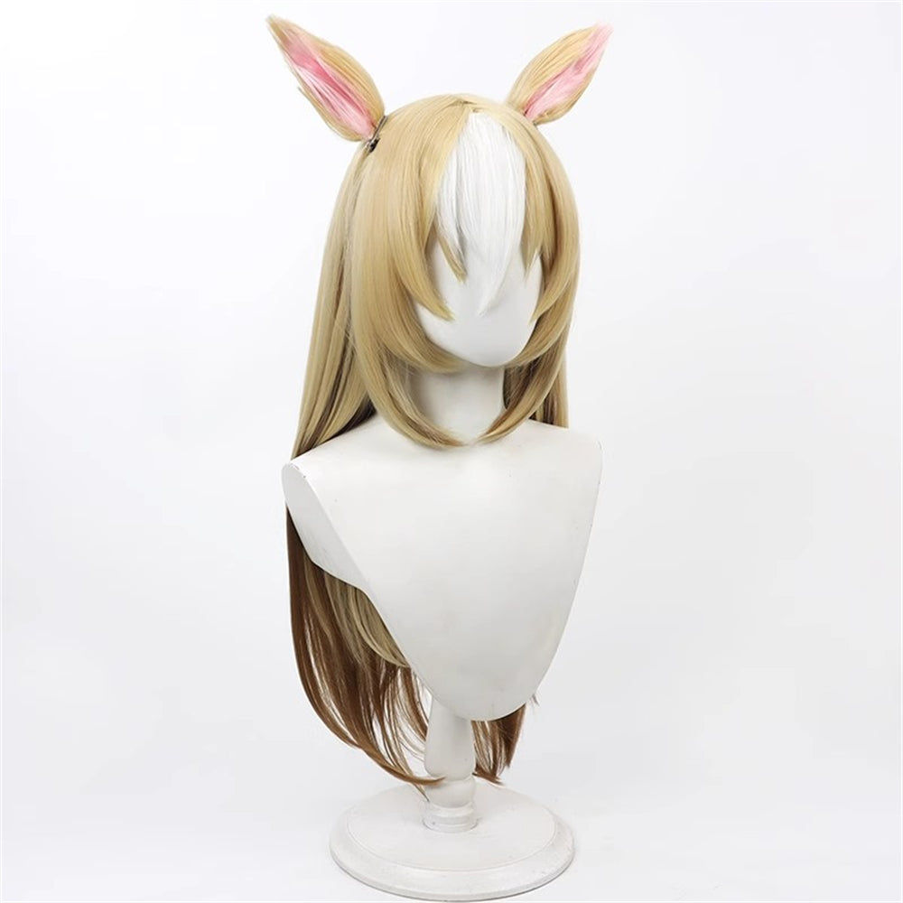 【In Stock】Game Umamusume:Pretty Derby Cosplay デュランダル Durandal Cosplay Wig With Ears and Tail