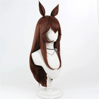 【In Stock】Game Umamusume:Pretty Derby Cosplay Gentildonna ジェンティルドンナ Cosplay Wig With Ears and Tail