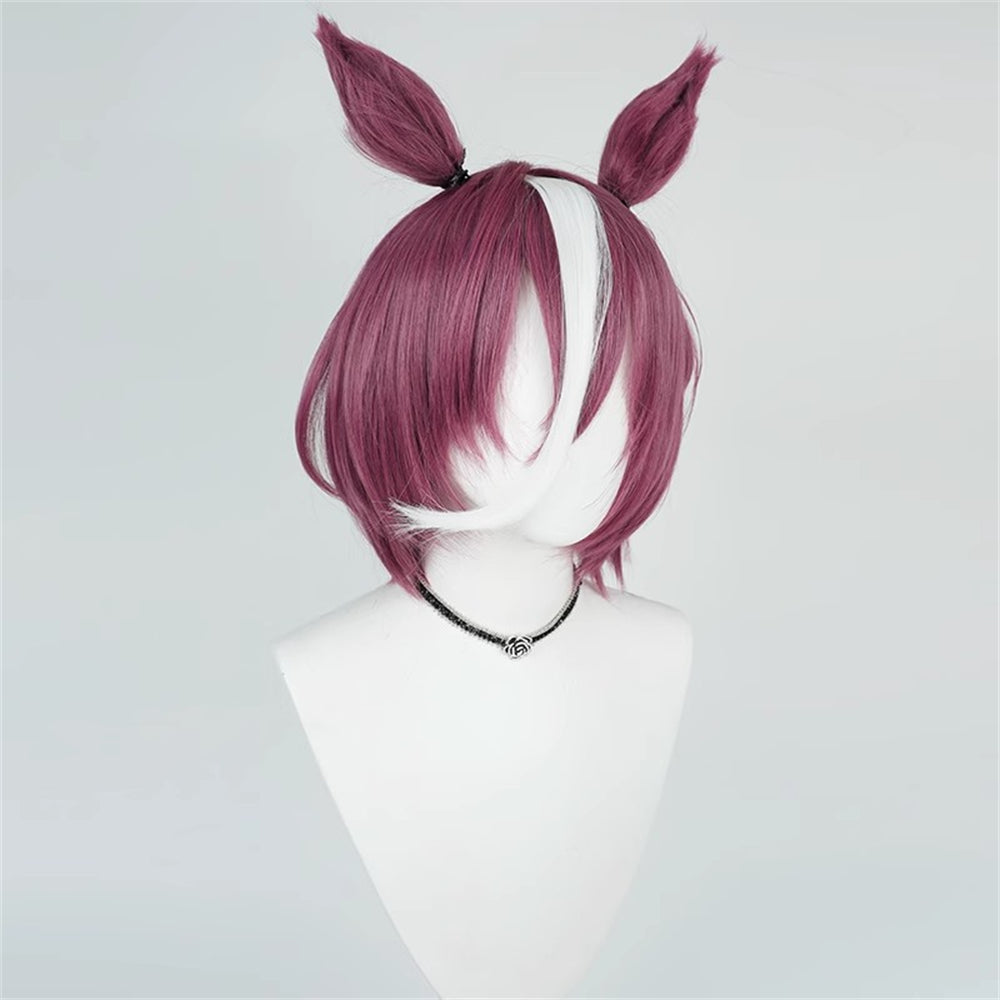 【In Stock】Game Umamusume:Pretty Derby Cosplay タニノギムレット Tanino Gimlet Cosplay Wig With Ears and Tail
