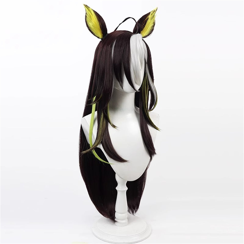 【In Stock】Game Umamusume:Pretty Derby Cosplay ドリームジャーニー Dream Journey Cosplay Wig With Ears and Tail