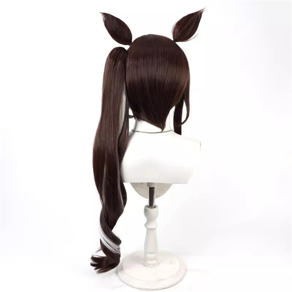 【In Stock】Game Umamusume:Pretty Derby Cosplay サウンズオブアース Sounds of Earth Cosplay Wig With Ears and Tail