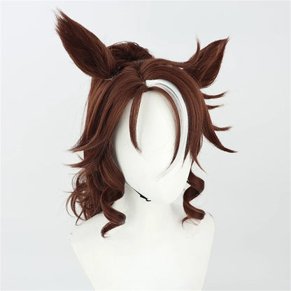 【In Stock】Game Umamusume:Pretty Derby Cosplay メジロパーマー Mejiro Palmer Cosplay Wig With Ears and Tail