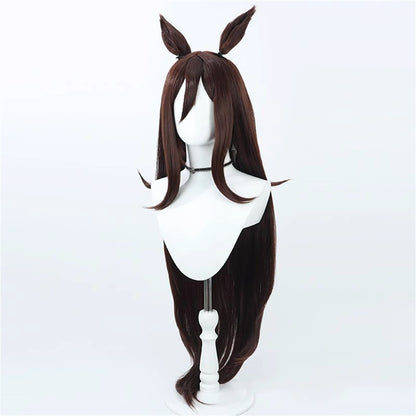 【In Stock】Game Umamusume:Pretty Derby Cosplay シーキングザパール Seeking the Pearl Cosplay Wig With Ears and Tail