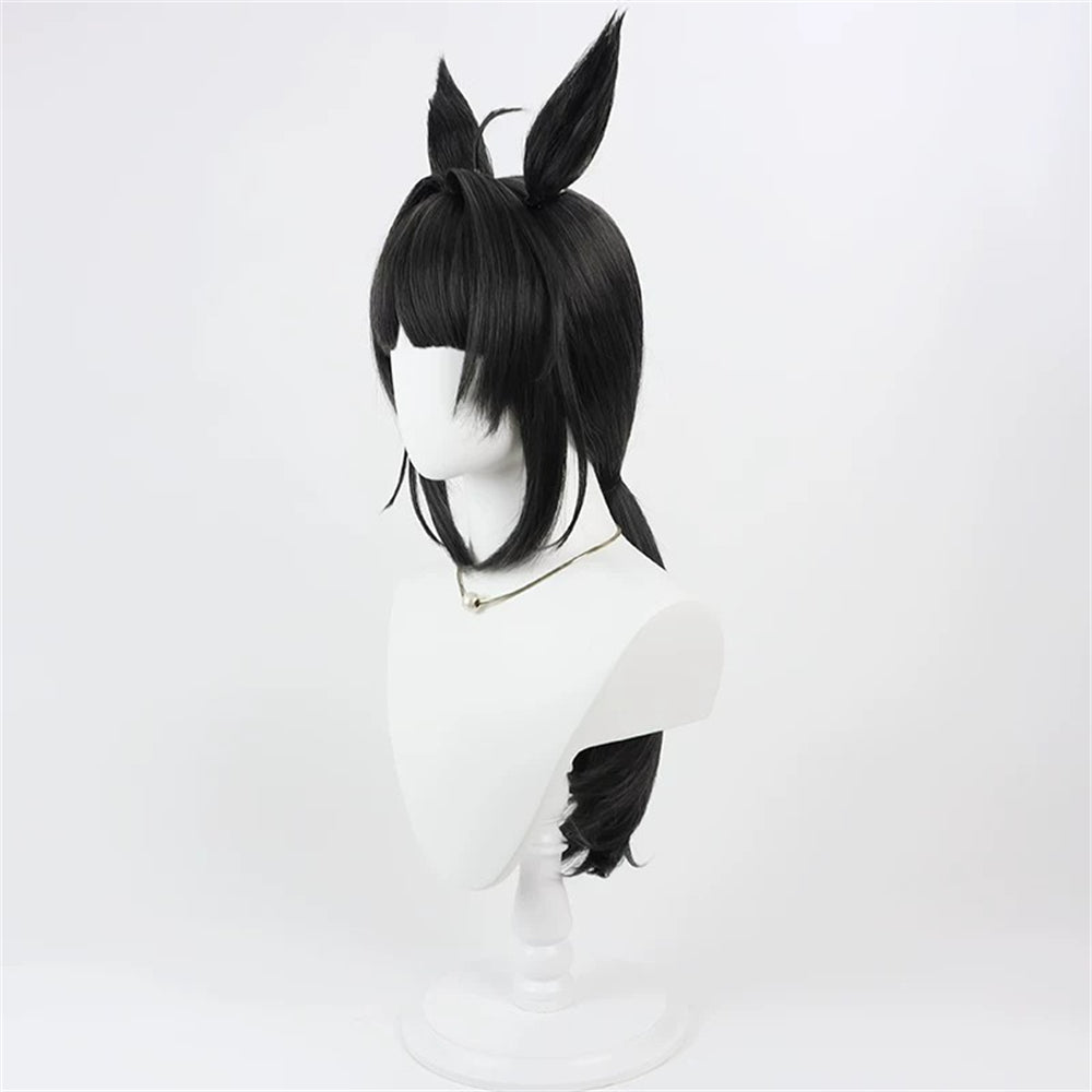 【In Stock】Game Umamusume:Pretty Derby Cosplay Logotype Cosplay Wig With Ears and Tail