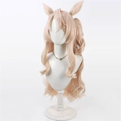 【In Stock】Game Umamusume:Pretty Derby Cosplay ヴィクトワールピサ Victoire Pisa Cosplay Wig With Ears and Tail