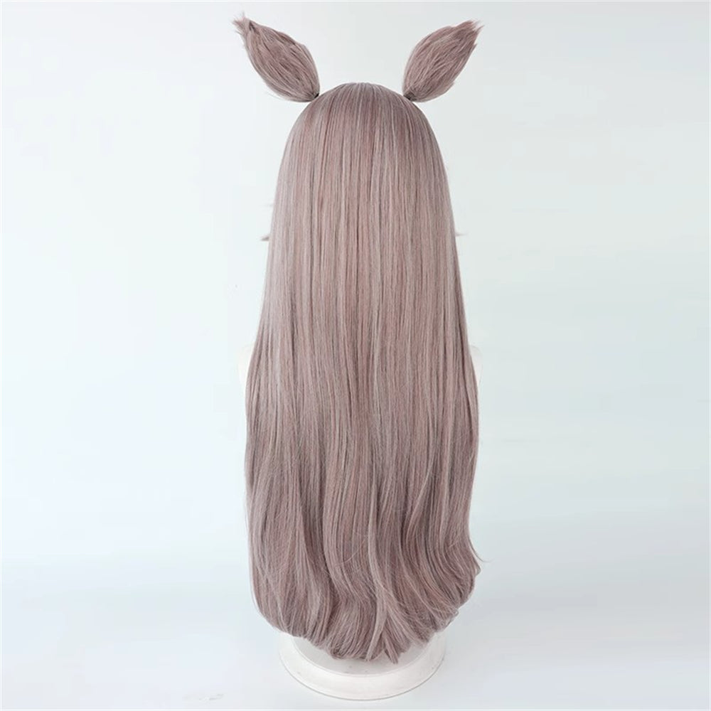 【In Stock】Game Umamusume:Pretty Derby Cosplay ワンダーアキュート Wonder Acute Cosplay Wig With Ears and Tail
