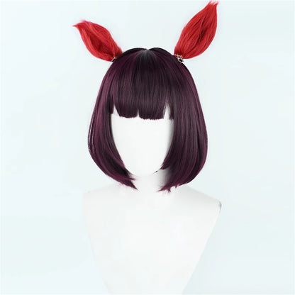 【In Stock】Game Umamusume:Pretty Derby Cosplay ニシノフラワー Nishino Flower Cosplay Wig With Ears and Tail