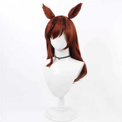 【In Stock】Game Umamusume:Pretty Derby Cosplay ナイスネイチャ Nice Nature Cosplay Wig With Ears and Tail