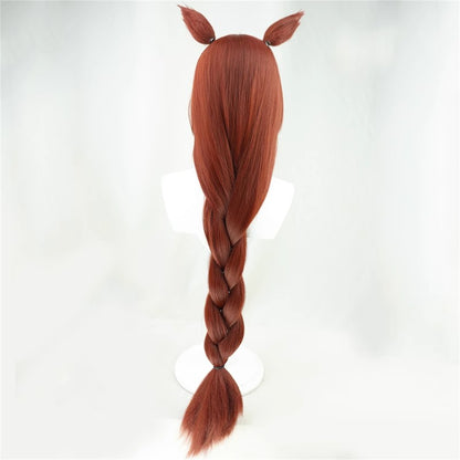 【In Stock】Game Umamusume:Pretty Derby Cosplay スーパークリーク Super Creek Cosplay Wig With Ears and Tail