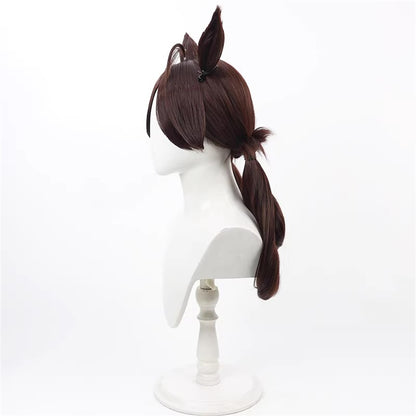 【In Stock】Game Umamusume:Pretty Derby Cosplay ノーリーズン No Reason Cosplay Wig With Ears and Tail