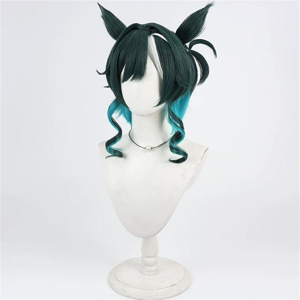 【In Stock】Game Umamusume:Pretty Derby Cosplay キセキ Kiseki Cosplay Wig With Ears and Tail