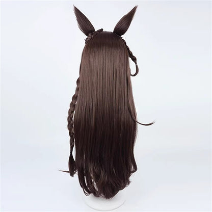 【In Stock】Game Umamusume:Pretty Derby Cosplay ダイイチルビー Daiichi Ruby Cosplay Wig With Ears and Tail