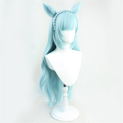 【In Stock】Game Umamusume:Pretty Derby Cosplay メジロアルダン Mejiro Ardan Cosplay Wig With Ears and Tail