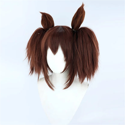 【In Stock】Game Umamusume:Pretty Derby Cosplay イナリワン Inari One Cosplay Wig With Ears and Tail