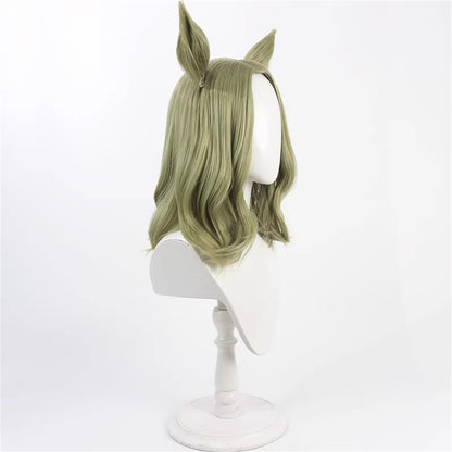 【In Stock】Game Umamusume:Pretty Derby Cosplay エアメサイア Inherited Hope Cosplay Wig With Ears and Tail