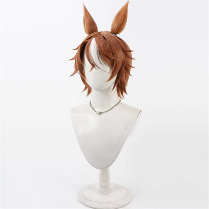 【In Stock】Game Umamusume:Pretty Derby Cosplay ディクタストライカ Dictus Striker Cosplay Wig With Ears and Tail