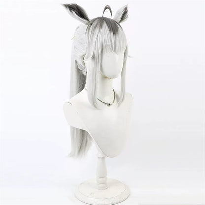 【In Stock】Game Umamusume:Pretty Derby Cosplay Oguri Cap Cosplay Wig Long Ponytail With Ears and Tail