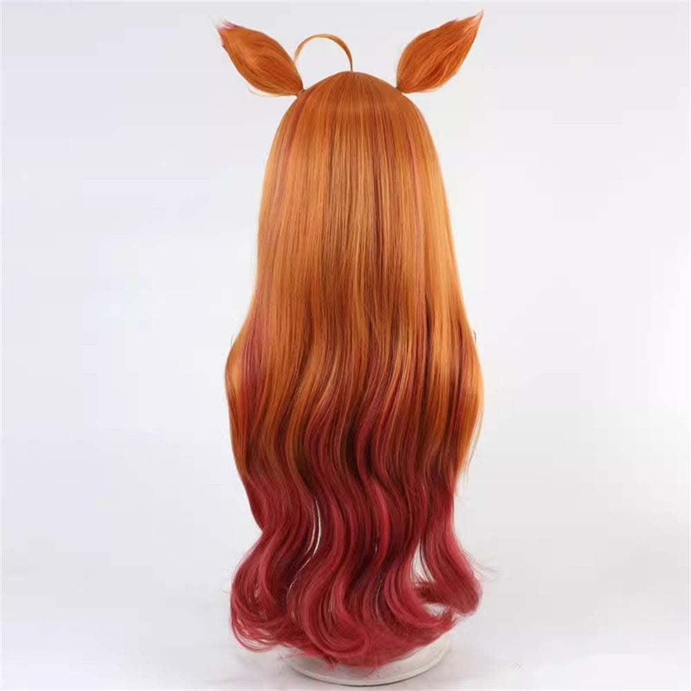 【In Stock】Game Umamusume:Pretty Derby Cosplay マヤノトップガン Mayano Top Gun Cosplay Wig With Ears and Tail