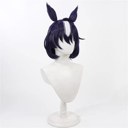 【In Stock】Game Umamusume:Pretty Derby Cosplay Wedding Bajia Crown Ceremony ヴィルシーナ Verxina Cosplay Wig With Ears and Tail