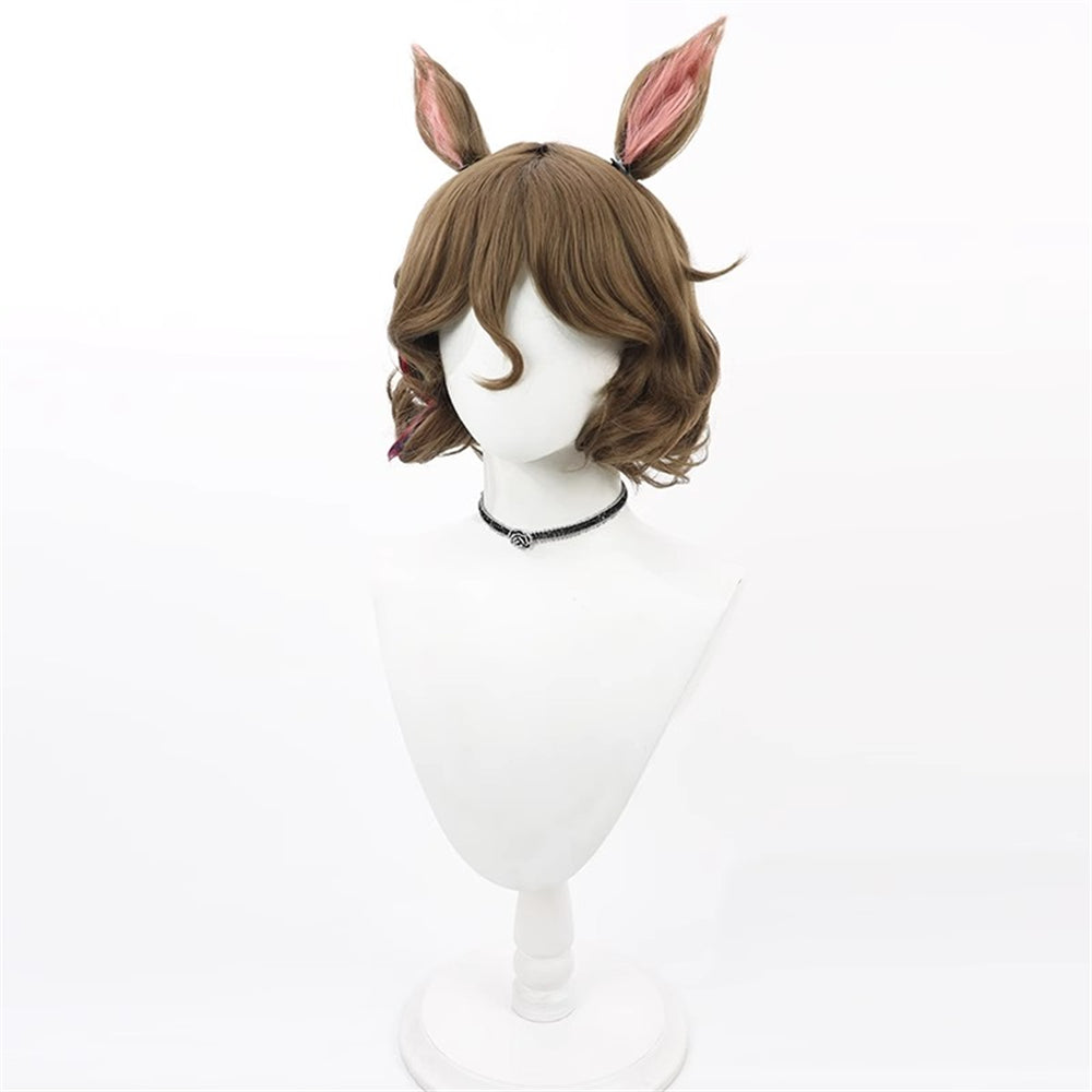 【In Stock】Game Umamusume:Pretty Derby Cosplay タップダンスシチー Tap Dance City Cosplay Wig With Ears