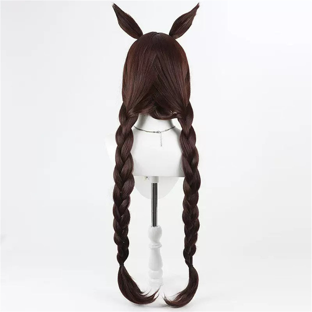 【In Stock】Game Umamusume:Pretty Derby Cosplay Hokko Tarumae ホッコータルマエ Cosplay Wig With Ears and Tail