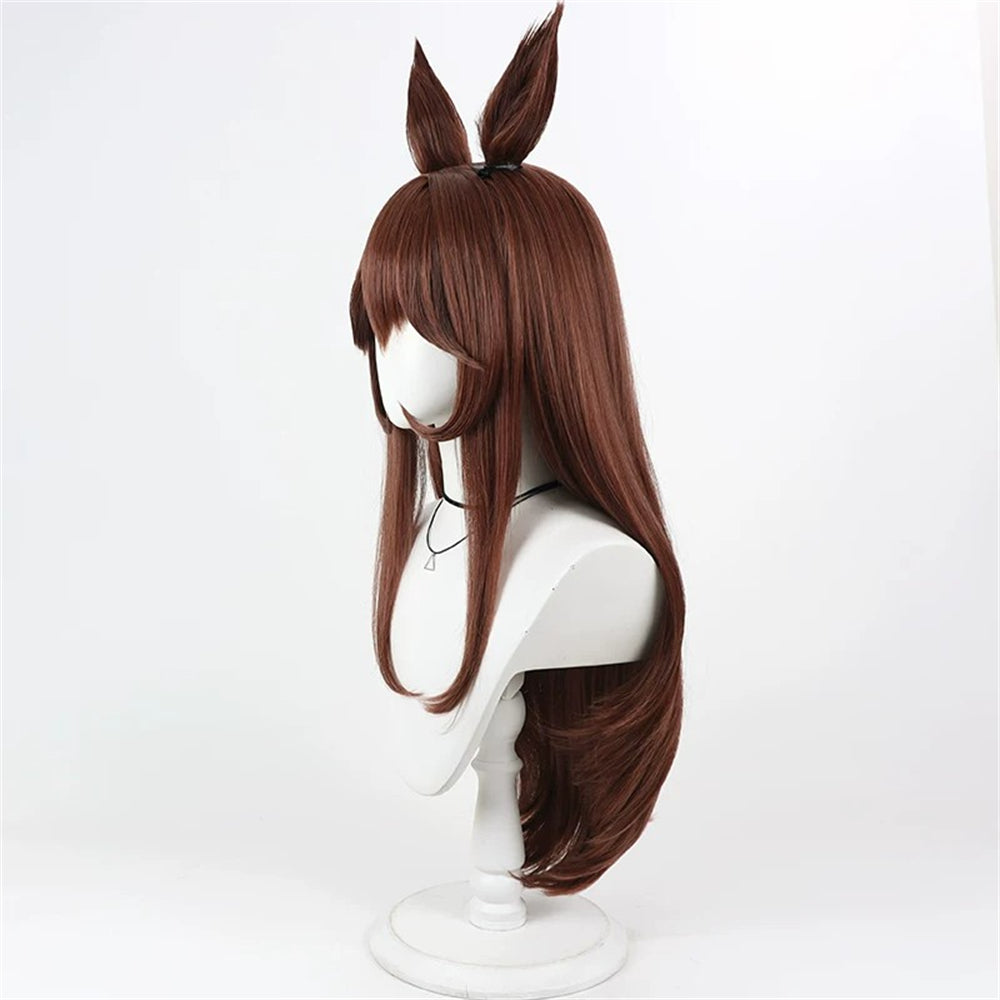 【In Stock】Game Umamusume:Pretty Derby Cosplay Gentildonna ジェンティルドンナ Cosplay Wig With Ears and Tail