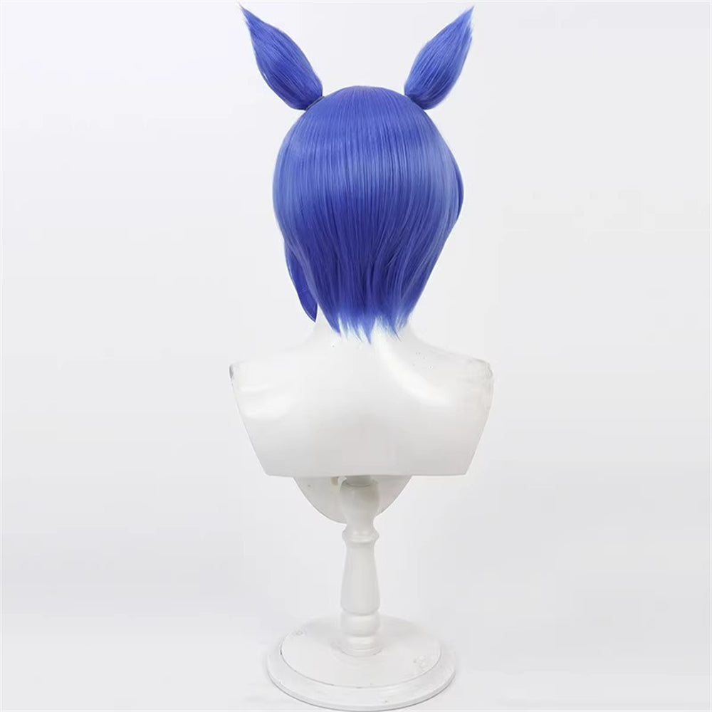 【In Stock】Game Umamusume:Pretty Derby Cosplay シーザリオ Cesario Cosplay Wig With Ears and Tail