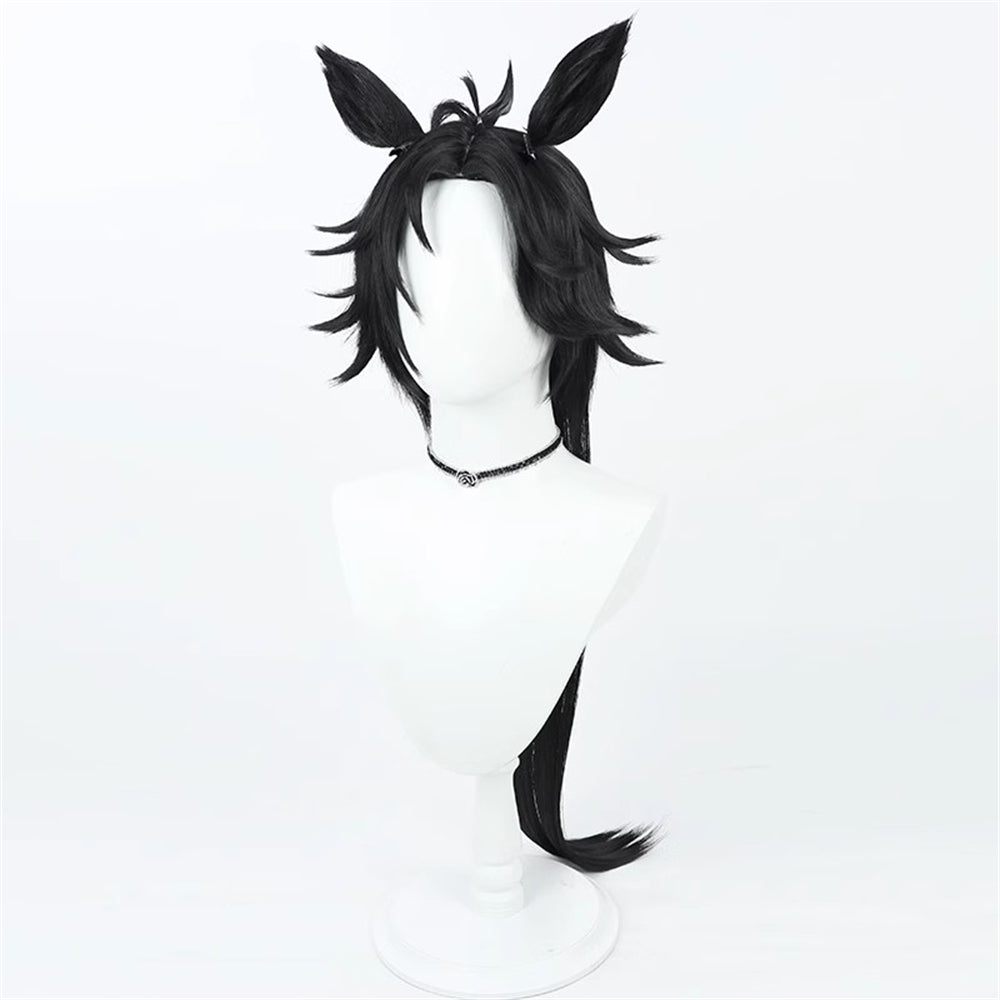 【In Stock】Game Umamusume:Pretty Derby Cosplay エアシャカール Air Shakur Cosplay Wig With Ears and Tail