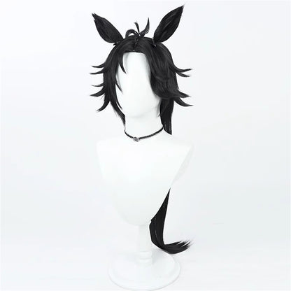 【In Stock】Game Umamusume:Pretty Derby Cosplay エアシャカール Air Shakur Cosplay Wig With Ears and Tail