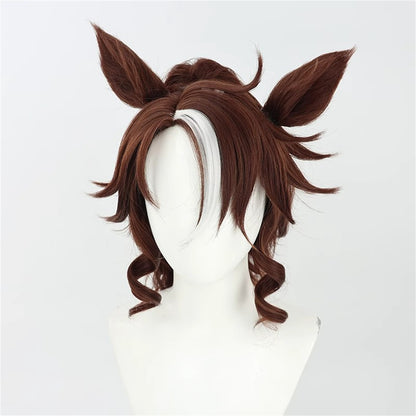 【In Stock】Game Umamusume:Pretty Derby Cosplay メジロパーマー Mejiro Palmer Cosplay Wig With Ears and Tail