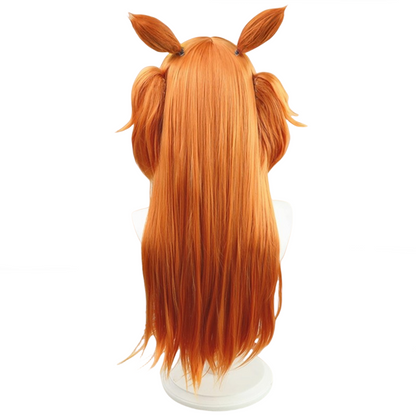【In Stock】Game Umamusume:Pretty Derby Cosplay マヤノトップガン Mayano Top Gun Cosplay Wig With Ears and Tail
