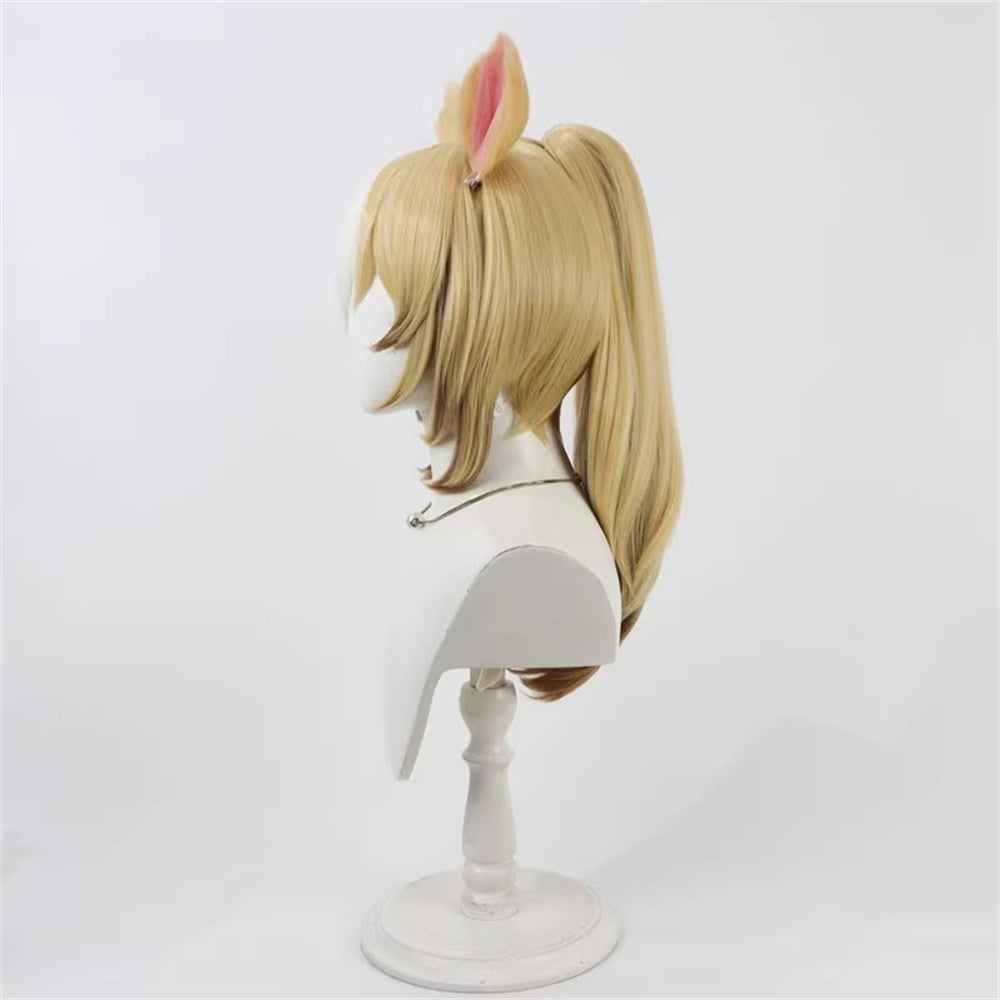 【In Stock】Game Umamusume:Pretty Derby Cosplay デュランダル Durandal Cosplay Wig With Ears and Tail