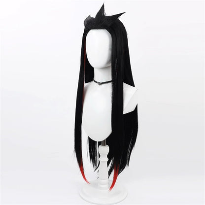 【In Stock】Game League of Legends Cosplay Heartsteel Yone Cosplay Wig Black Color Hair
