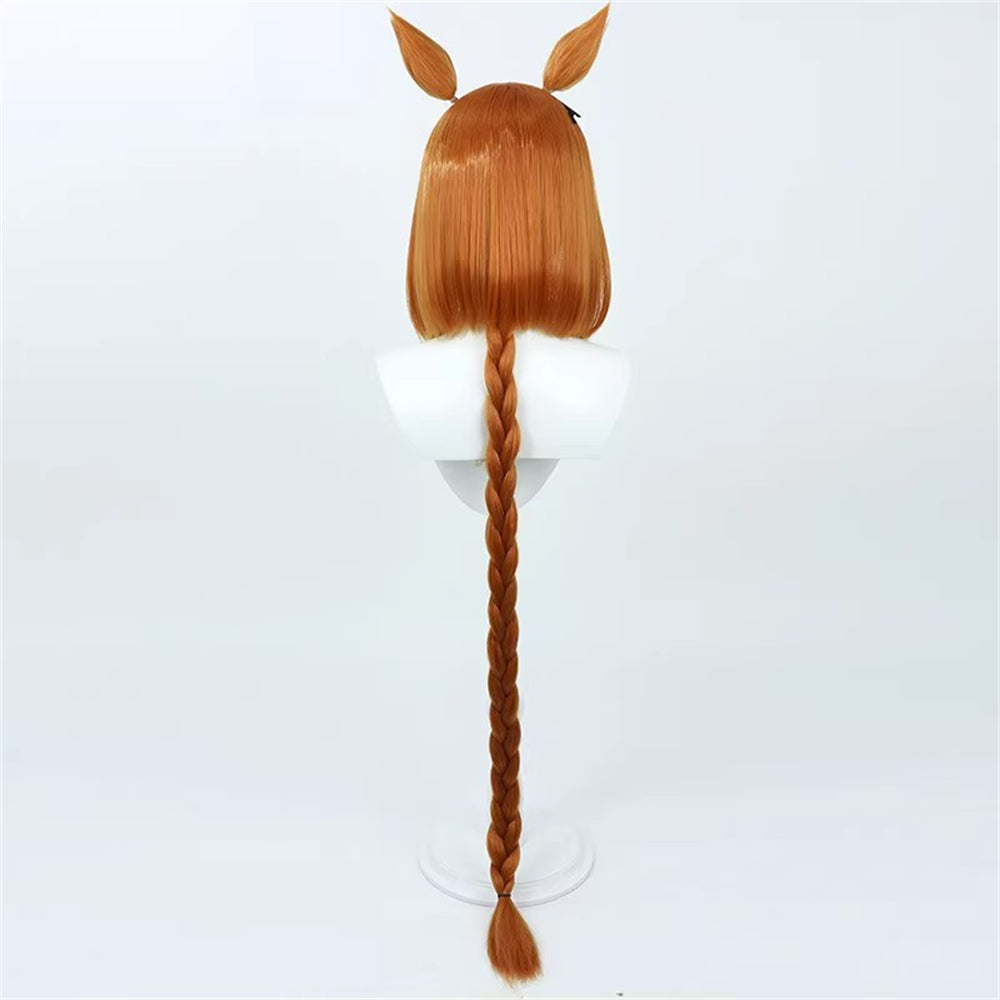 【In Stock】Game Umamusume:Pretty Derby Cosplay イクノディクタス Ikuno Dictus Cosplay Wig With Ears and Tail