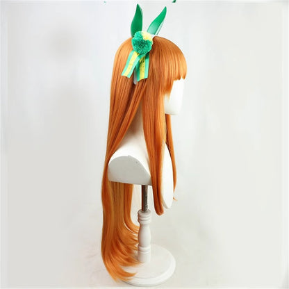 【In Stock】Game Umamusume:Pretty Derby Cosplay Silence Suzuka Cosplay Wig With Hair Access and Tail